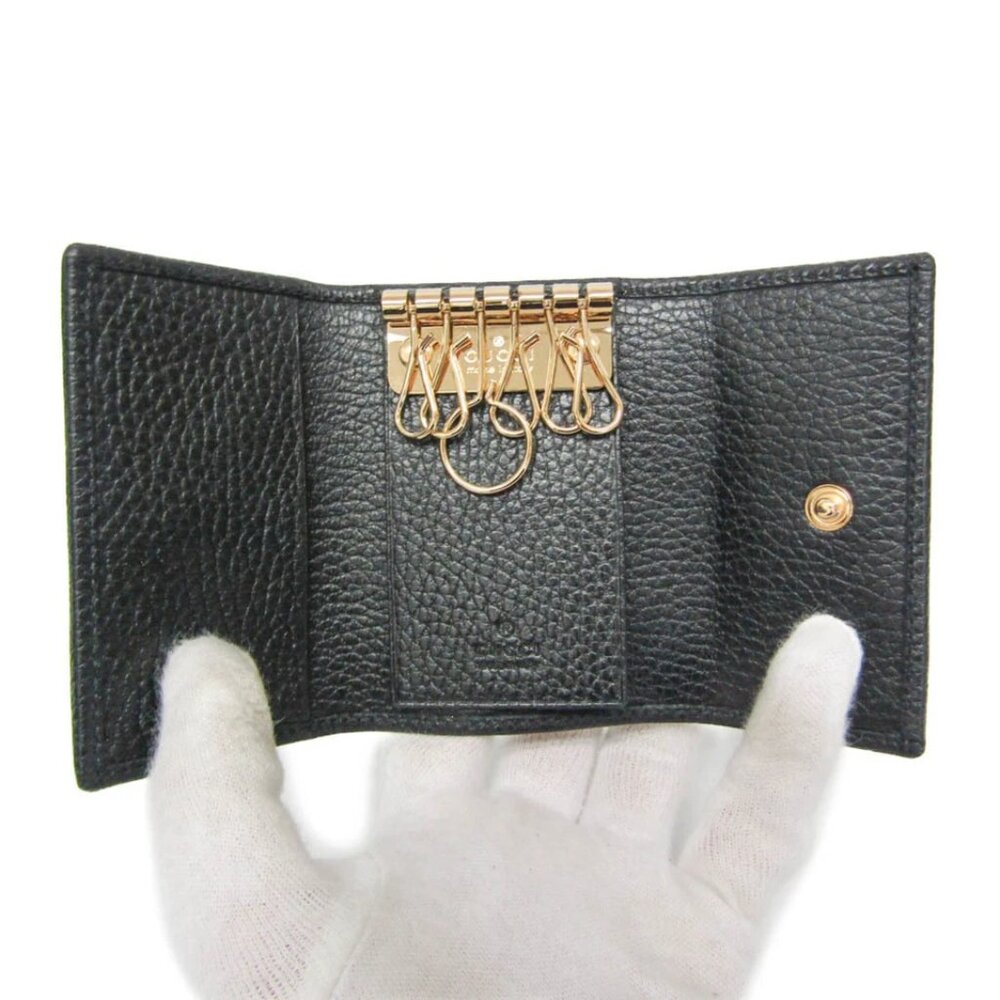 Gucci GG Marmont Women,Men Leather Key Case Black 176-021425 - Picture 6 of 9